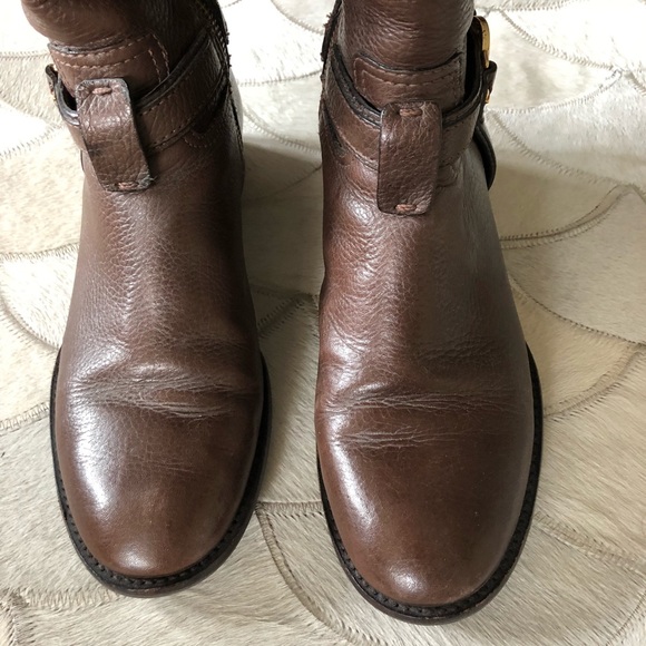 Chocolate Brown Tory Burch Riding Boots - Picture 5 of 7